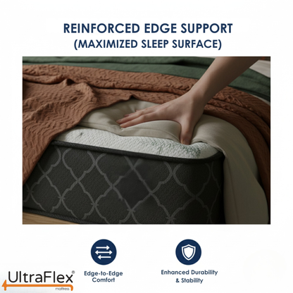 UltraFlex® SUMMIT Federkern-Hybridmatratze – Orthopädische Unterstützung aus kanadischer Herstellung mit kühlendem Gel-Schaum, gesteppter Oberseite, atmungsaktivem & hypoallergenem Komfort, Kantenunterstützung & Bewegungsisolierung