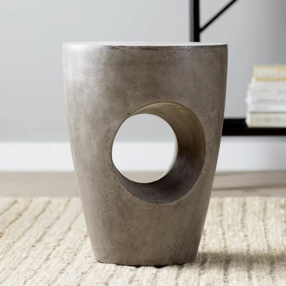 Olivia Terrazzo-Beistelltisch aus Beton im Mid-Century-Stil