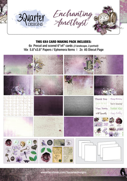 3Quarter Designs - Enchanted Amethyst - Card Kit