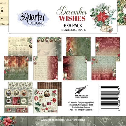 December Wishes 6x6 Pack
