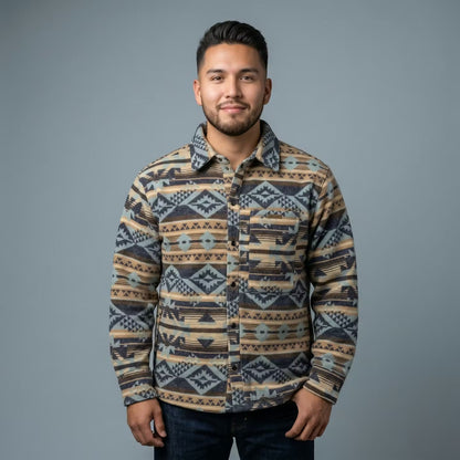 Blue and Cream  Grand Canyon Jacket (Unisex)