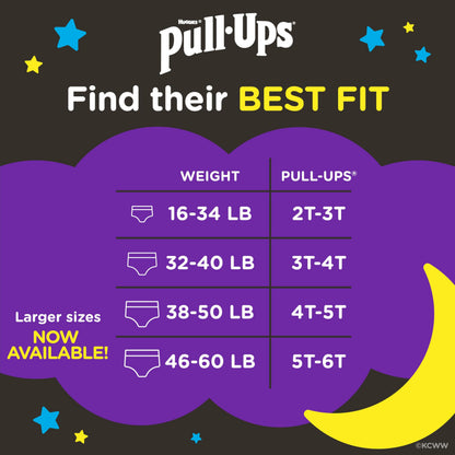Pull-Ups Boys' Night-Time Potty Training Pants, Size 4T-5T Overnight Training Underwear (38-50 lbs), 52 Ct 🍁 All In One Marketplace Canada
