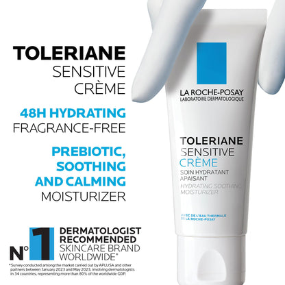 La Roche-Posay Face Moisturizer for Sensitive Skin, Toleriane Sensitive Face Cream with Niacinamide and Ceramides, for Normal to Combination Skin, Alcohol Free, Fragrance Free, 40mL 🍁 All In One Marketplace Canada