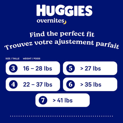 Huggies Overnites Nighttime Baby Diapers, Size 5, 100 Ct 🍁 All In One Marketplace Canada