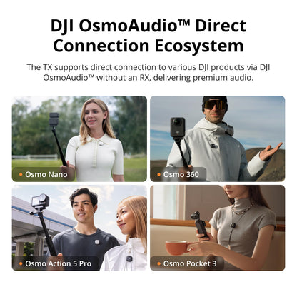 DJI Mic Mini (2 TX + 1 RX + Charging Case), Wireless Lavalier Microphone for Camera/iPhone/Android, Ultralight, Detail-Rich Audio, 48h Use, Noise Cancelling, Automatic Limiting, Vlog, Streaming 🍁 All In One Marketplace Canada