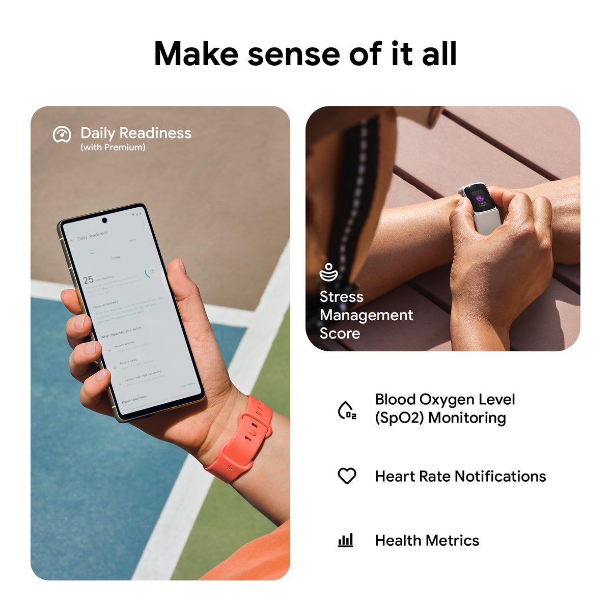 Google Fitbit Charge 6 Advanced Health and Fitness Tracker with Built-in GPS, Stress Management Tools, Sleep Tracking, 24/7 Heart Rate and more -- Black/Blac 🍁 All In One Marketplace Canada