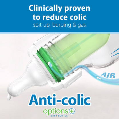 Dr. Brown's Natural Flow Anti-Colic Options+ Narrow Baby Bottle, 8 Ounce 250 ml 4 pack 🍁 All In One Marketplace Canada