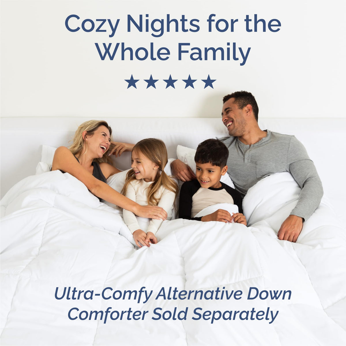Queen Size 4 Piece Sheet Set - Comfy Breathable & Cooling Sheets - Hotel Luxury Bed Sheets for Women & Men - Deep Pockets, Easy-Fit, Soft & Wrinkle Free Sheets - Heathered Blue Oeko-Tex Bed Sheet Set 🍁 All In One Marketplace Canada