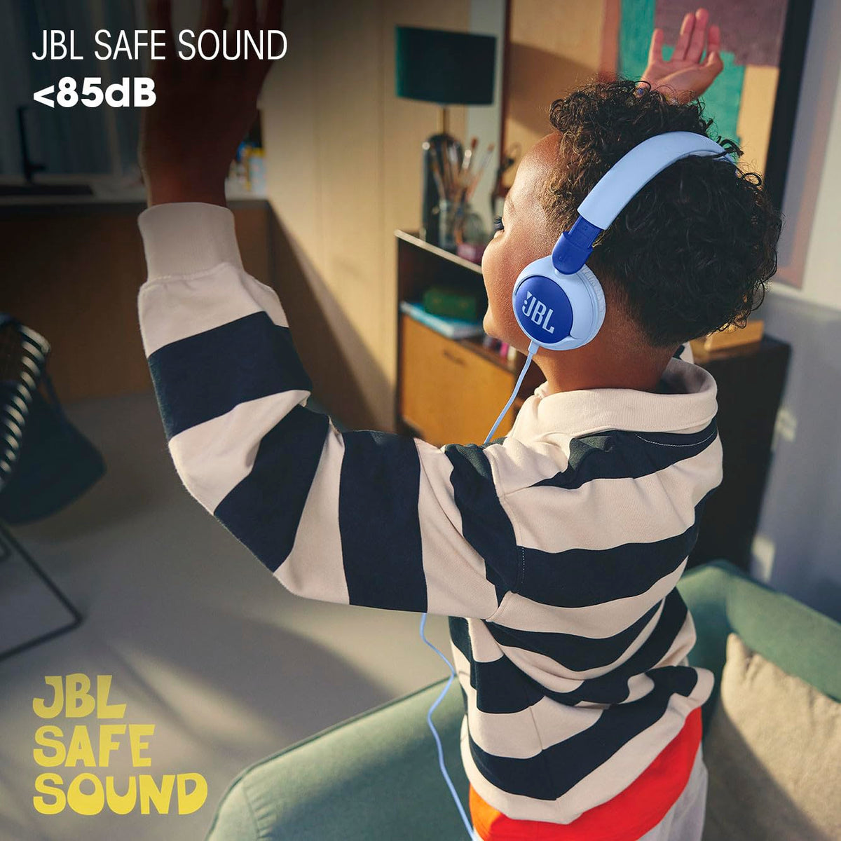 JBL Junior 320 - Wired on-Ear Kids Headphones - Blue 🍁 All In One Marketplace Canada