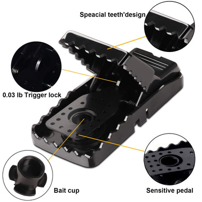 Mouse Traps 8 Pack - Humane Instant Catch Reusable Indoor/Outdoor Snap Traps for Small Mice, Safe & Effective Rodent Catcher with Easy Clean Design (Kids & Pets Friendly) 🍁 All In One Marketplace Canada