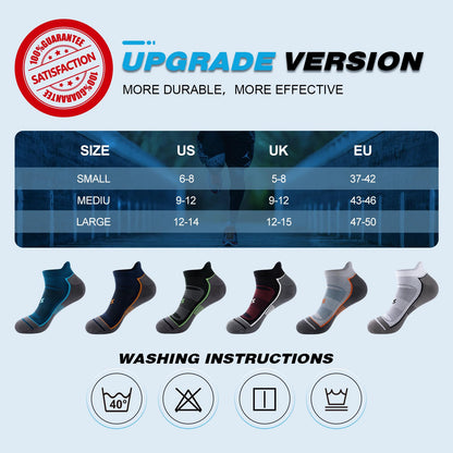 Cirorld Mens Ankle Running Socks, Athletic Cushioned Low Cut Moisture Wicking Cotton Short Sports Socks, 6 Pairs 🍁 All In One Marketplace Canada