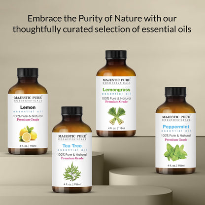 Majestic Pure Eucalyptus Essential Oil - Huge 118 ml - 100% Pure and Natural Oil for Soap Making Scent- Premium Grade with Glass Dropper 🍁 All In One Marketplace Canada