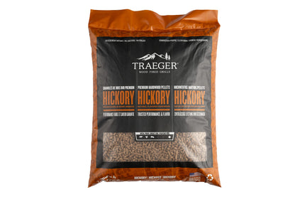 Traeger Grills Hickory 100% All-Natural Wood Pellets for Smokers and Pellet Grills. BBQ, Bake, Roast, and Grill, 20 lb. Bag 🍁 All In One Marketplace Canada