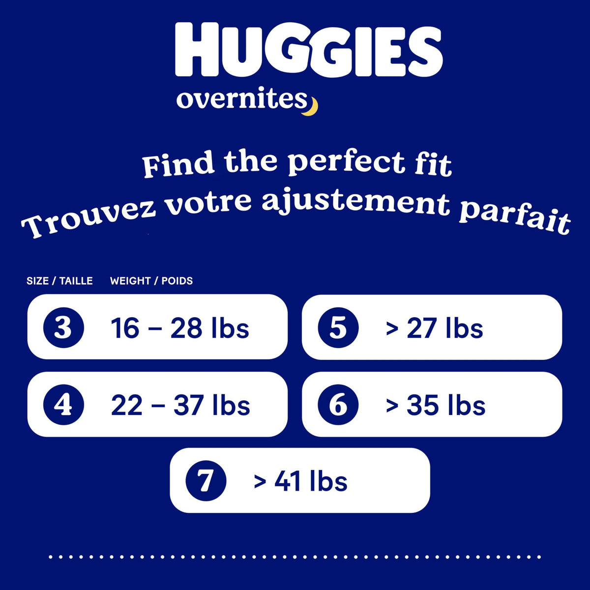 Huggies Overnites Size 3 Overnight Diapers (16-28 lbs), 66 Ct 🍁 All In One Marketplace Canada