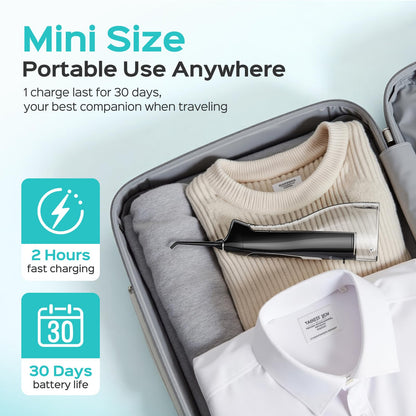COSLUS Water Teeth Flosser C20 (F5020E): 300ML Cordless Electric Water Tooth Flossing Rechargeable IPX7 Waterproof Portable Travel Flossers Set for Teeth 🍁 All In One Marketplace Canada