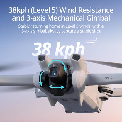 DJI Mini 3 (DJI RC), Lightweight 3x Mechanical Gimbal Drones with Camera for Adults 4K, 38-min Flight Time, up to 32800ft (10km) Video Transmission, Vertical Shooting, GPS Auto Return Integrated 🍁 All In One Marketplace Canada