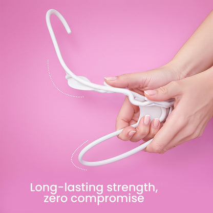 Utopia Home Plastic Hangers, 50 Pack, Clothes Hangers with Shoulder Grooves, Durable Space Saving Coat Hanger for Shirts, Pants, Skirts, Jackets, Blouses, Dresses and Everyday Wardrobe Use (White) 🍁 All In One Marketplace Canada