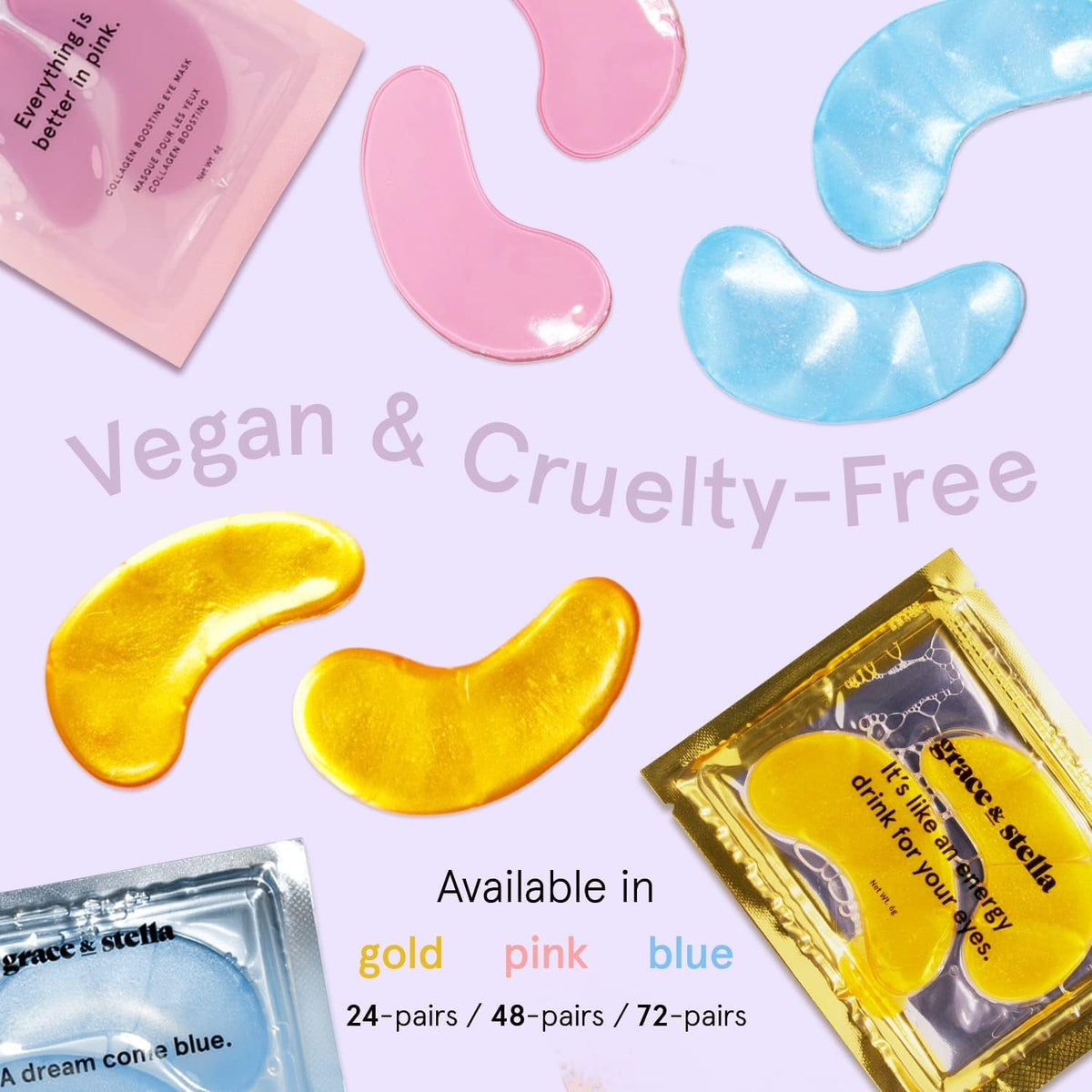 grace & stella Award Winning Under Eye Mask - Gifts for Her - Birthday Gifts for Women - Gel Eye Patches for Dark Circles, Puffy Eyes, Wrinkles, Undereye Bags - Self Care Gifts (24 Pairs, Pink) 🍁 All In One Marketplace Canada