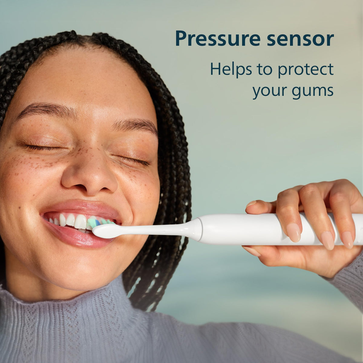Philips Sonicare 4100 Electric Toothbrush, Sonic Toothbrush with Two Intensity Levels, Pressure Sensor and Timer, Malibu Prismatic, Model HX3689/22 🍁 All In One Marketplace Canada