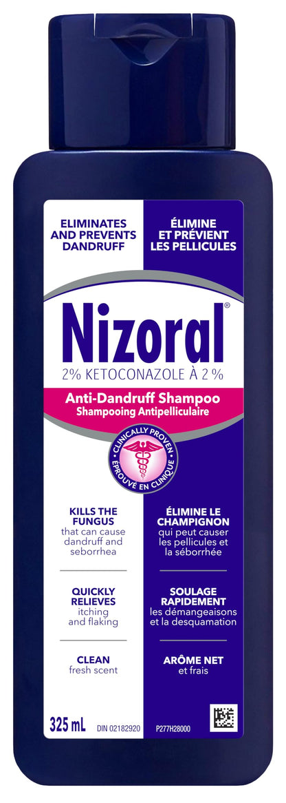 Nizoral Anti-Dandruff Shampoo with 2% Ketoconazole, Fresh Scent, 325 ml 🍁 All In One Marketplace Canada