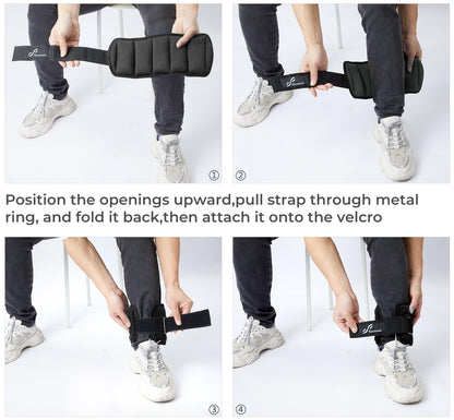 Sportneer Adjustable Ankle Weights 1 Pair 2 4 6 8 10 Lbs Leg Weight Straps for Women Men, Weighted Ankle Weights Set for Gym, Fitness, Workout, Walking, Jogging,1-5 lbs Each Ankle Weight, 1 Pair 2-10 lbs 🍁 All In One Marketplace Canada