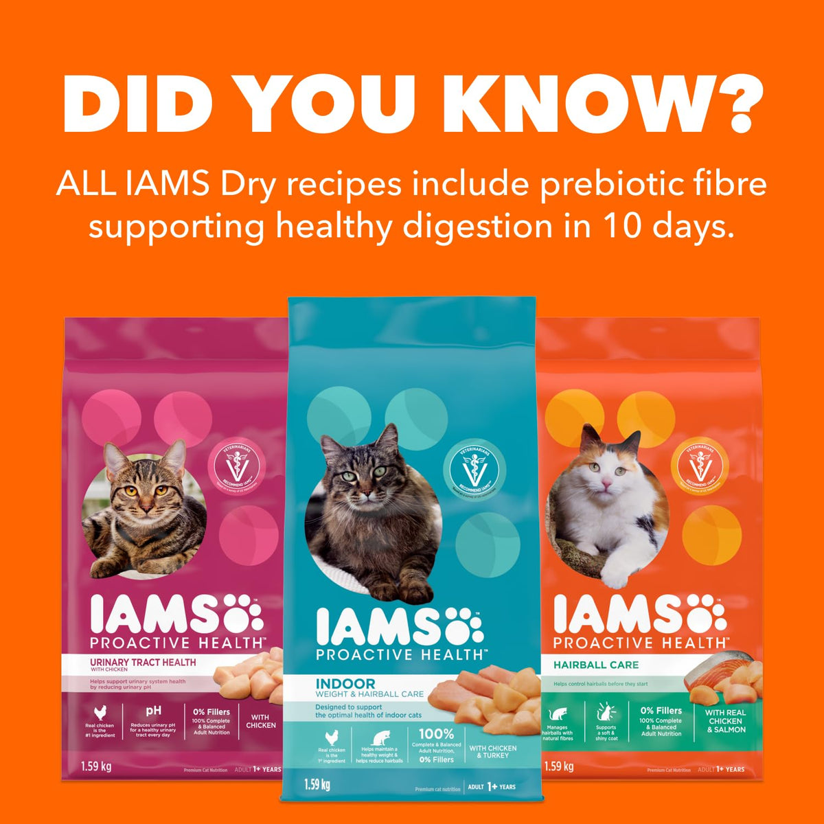 IAMS Proactive Health Urinary Tract Health Adult Dry Cat Food – with Chicken – 3.18KG (7LB) Bag 🍁 All In One Marketplace Canada