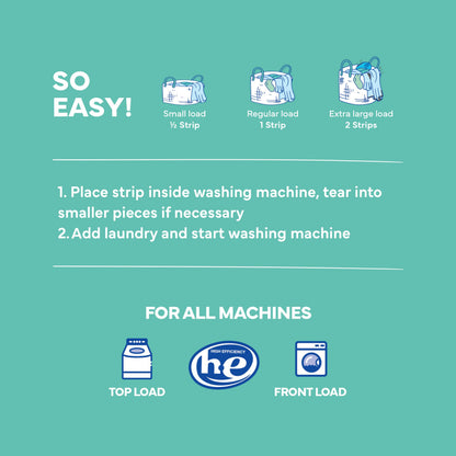 Tru Earth Compact Dry Laundry Detergent Sheets, Unscented - Up to 128 Loads (64 Sheets) - Paraben-Free - Original Eco-Strip Liquidless Laundry Detergent, Travel Laundry Sheets 🍁 All In One Marketplace Canada