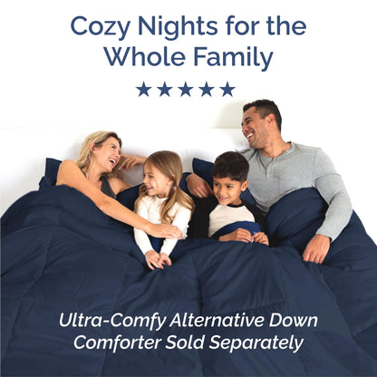 King Size 4 Piece Sheet Set - Comfy Breathable & Cooling Sheets - Hotel Luxury Bed Sheets for Women & Men - Deep Pockets, Easy-Fit, Extra Soft & Wrinkle Free Sheets - Navy Blue Oeko-Tex Bed Sheet Set 🍁 All In One Marketplace Canada