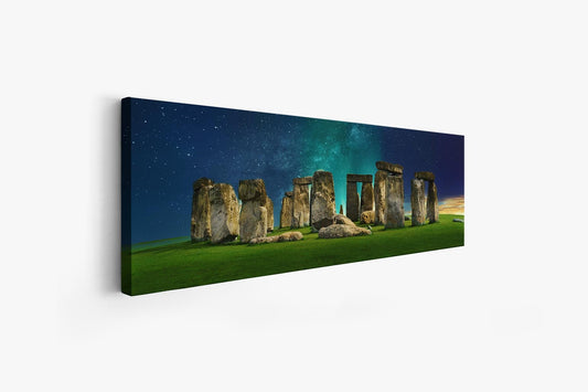 Leinwand Skyline-Mystisches Stonehenge-Kunstdruck
