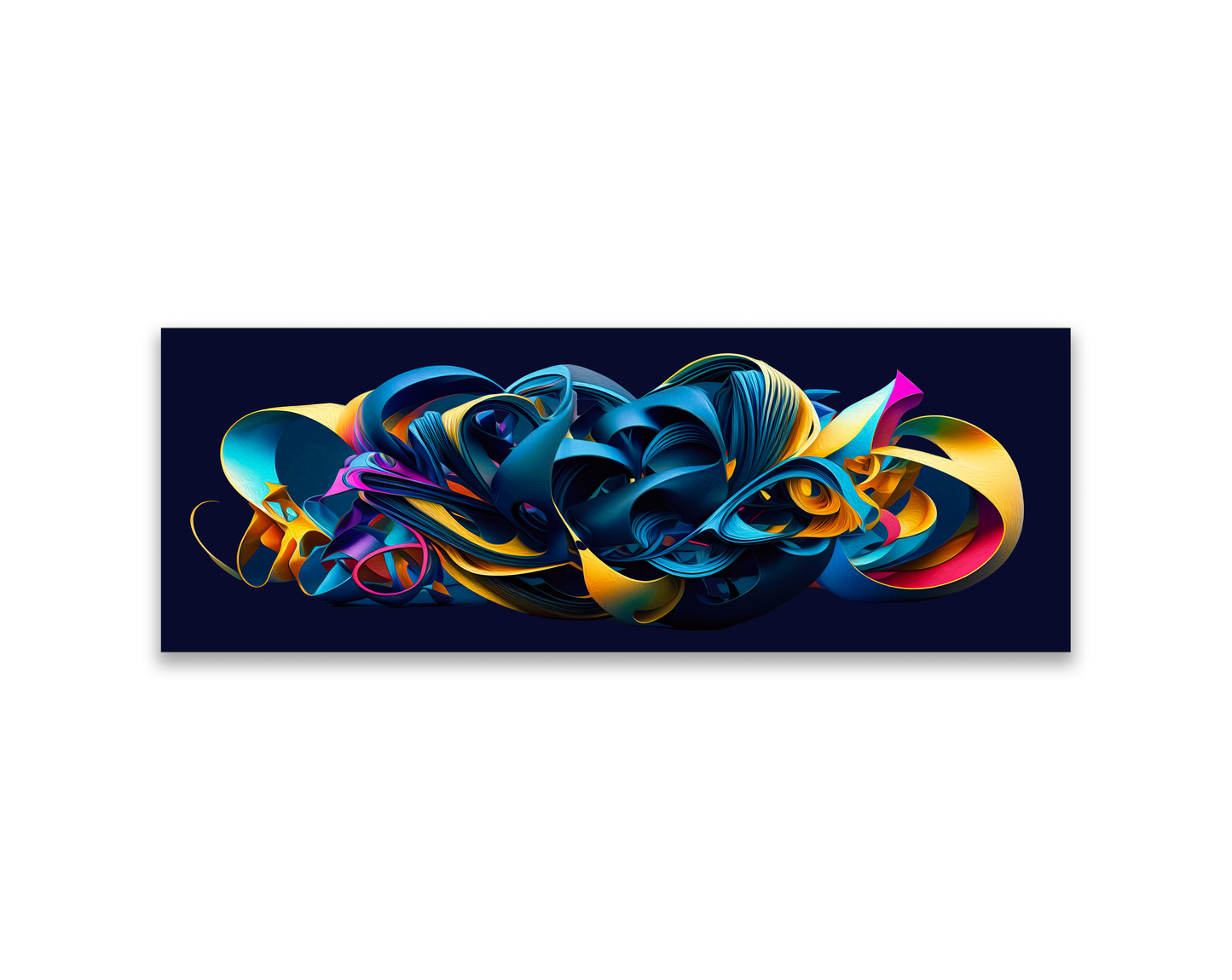 Large Canvas Wall art-Life vibrates in a mix of colors-Abstract artwork