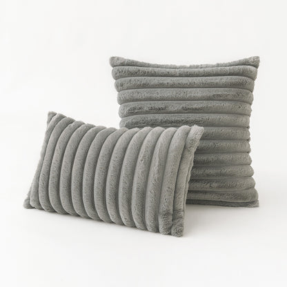 Modern Striped Pillow Cover – Polyester Sofa Cushion Case for Living Room & Bedroom