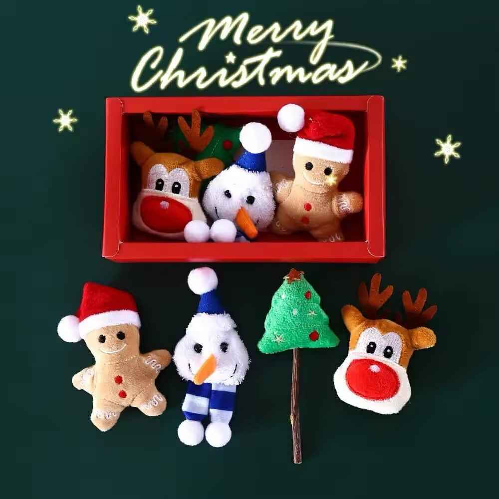 Holiday Plush Toy Gift Box for Dogs – Festive Dog Toy Set