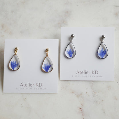 Boucles d'oreilles Blu - goutte (médium)