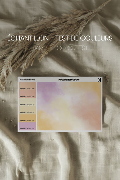 POWDERED GLOW, Oeuvre sur toile étirée  (test jay et will) (Copie)