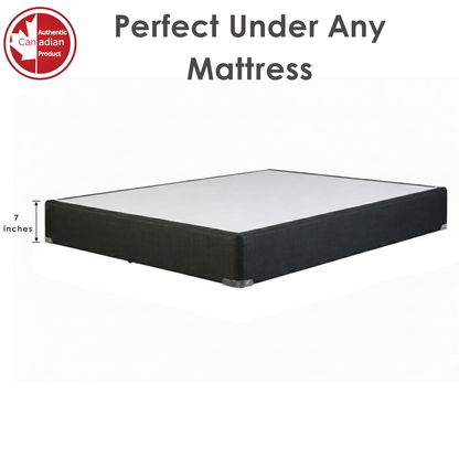 UltraFlex® PRESTIGE Mattress and BoxSpring Set - Orthopedic Heavy-Duty Hybrid HDCoils, Pressure Relieving Foam with Posture Support, High-Density Foam Casing, Low Motion Transfer, Eco-Friendly Mattress (Made in Canada)