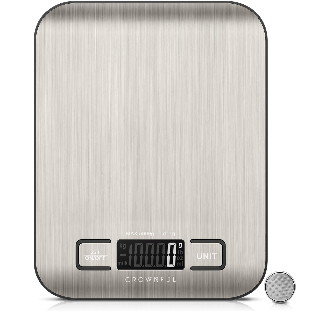 CROWNFUL Food Scale, 11lb Digital Kitchen Scales Weight Ounces and Grams for Cooking and Baking, 6 Units with Tare Function (Battery Included) 🍁 All In One Marketplace Canada