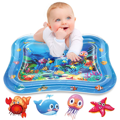Infinno Inflatable Tummy Time Mat Premium Baby Water Play Mat for Infants and Toddlers Baby Toys for 3 to 24 Months, Strengthen Your Baby's Muscles, Portable 🍁 All In One Marketplace Canada