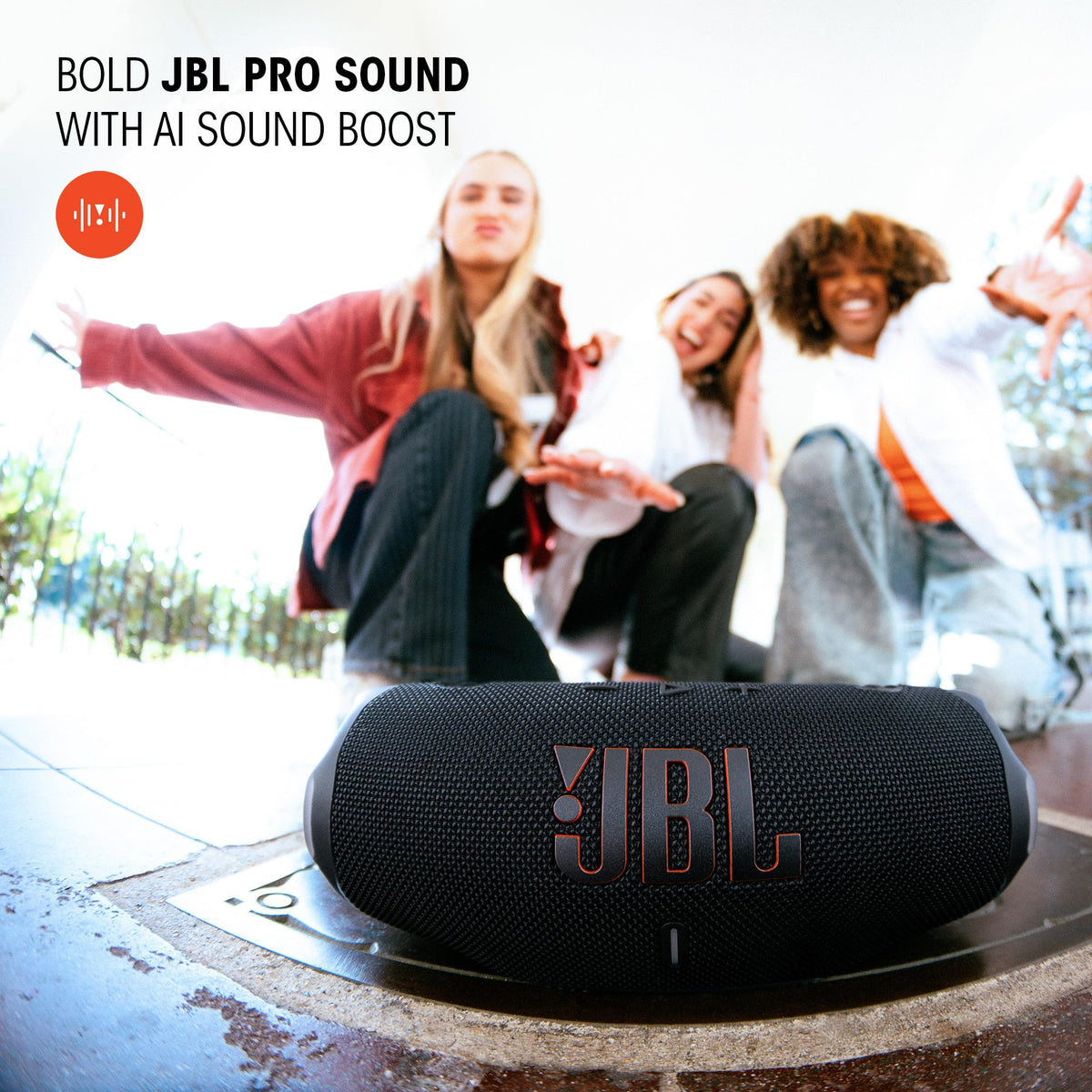JBL Charge 6 - Portable Waterproof & Drop-Proof Bluetooth Speaker, Bold Pro Sound with AI Sound Boost, 28Hrs of Playtime, Built-in powerbank & Comes with a Sturdy/Removable Carrying Strap (Black) 🍁 All In One Marketplace Canada
