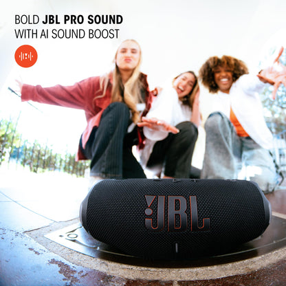 JBL Charge 6 - Portable Waterproof & Drop-Proof Bluetooth Speaker, Bold Pro Sound with AI Sound Boost, 28Hrs of Playtime, Built-in powerbank & Comes with a Sturdy/Removable Carrying Strap (Black) 🍁 All In One Marketplace Canada