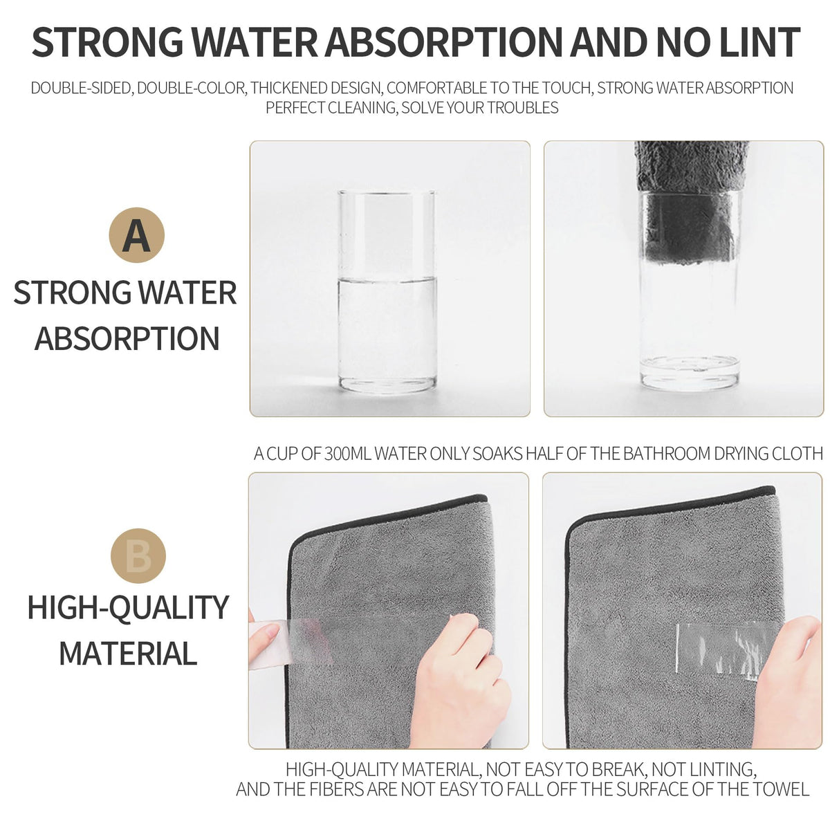 Shiny Wipes Towel for Shower, Shiny Wipes Cloth, Shower Cleaning Cloths for Car Detailing, Kitchen, Window Cleaning Cloth (3, 40 * 40cm) 🍁 All In One Marketplace Canada