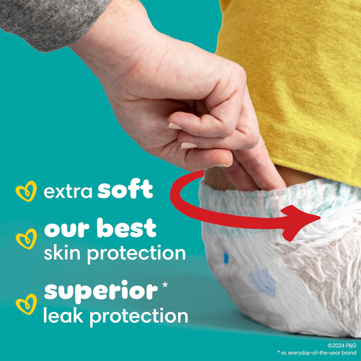 Pampers Diapers - Swaddlers 360 degrees - Size 4, 100 Count, up to 100% Leakproof Comfy Dry Fit, EZ Off Tabs Designed for Easy Changes, Pull On Diaper 🍁 All In One Marketplace Canada