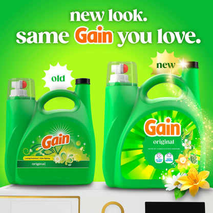 Gain Aroma Boost Liquid Laundry Detergent, Original Scent, HE Compatible, 107 Loads, 4.55L 🍁 All In One Marketplace Canada