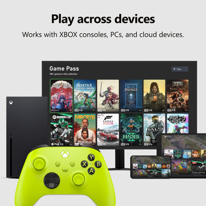 XBOX Core Wireless Gaming Controller – Electric Volt – XBOX Series X|S, XBOX One, Windows PC, Android, and iOS - Electric Volt Controller Edition 🍁 All In One Marketplace Canada
