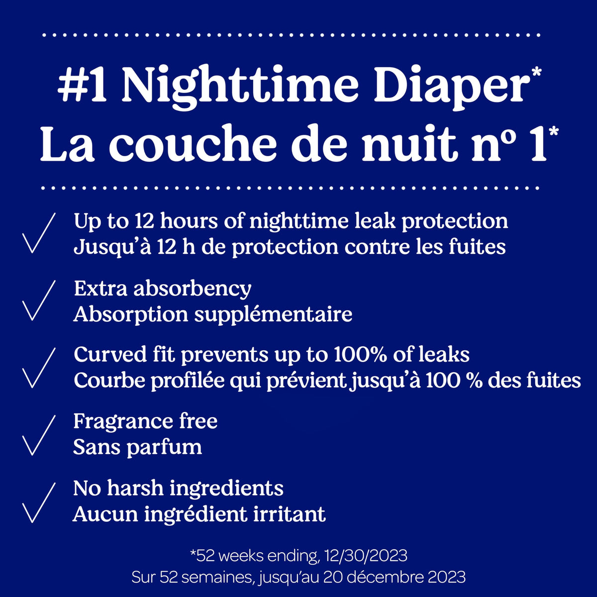 Huggies Overnites Size 3 Overnight Diapers (16-28 lbs), 66 Ct 🍁 All In One Marketplace Canada
