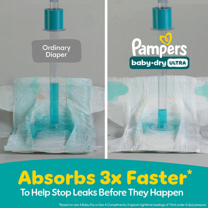 Pampers Baby Dry Ultra Diapers, Size 5 (20-37 lbs), 138 Count, Absorbent Disposable Diapers 🍁 All In One Marketplace Canada