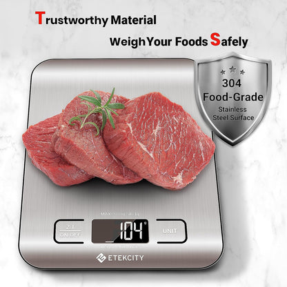 Etekcity Food Kitchen Scale, Digital Grams and Ounces for Weight Loss, Baking, Cooking, Keto and Meal Prep, Postal Parcel, Small, 304 Stainless Steel 🍁 All In One Marketplace Canada