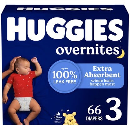 Huggies Overnites Size 3 Overnight Diapers (16-28 lbs), 66 Ct 🍁 All In One Marketplace Canada