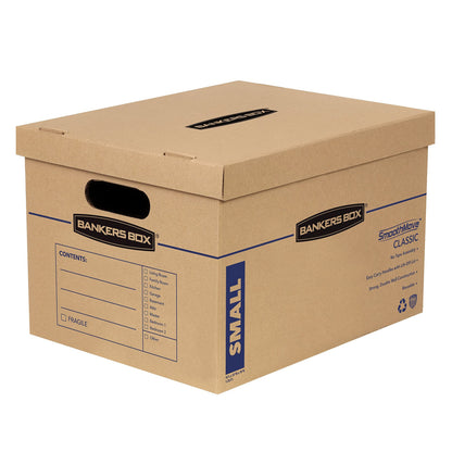 Bankers Box SmoothMove Moving Boxes with No-Tape Assembly, Lift -Off Lids And Easy-Carry Handles, 10" x 12" x 15", 10 Pack (7714219) 🍁 All In One Marketplace Canada