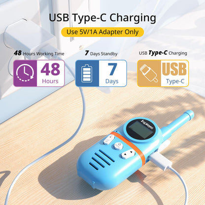 Inspireyes Walkie Talkies for Kids Rechargeable, 48H Working Time 3 Miles Range 22 Channels 2 Way Radio, Outdoor Camping Toys, Family Games,3 Pack 🍁 All In One Marketplace Canada