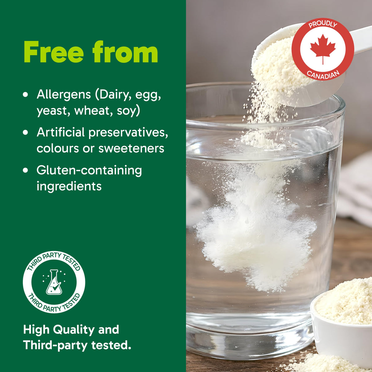 Organika Canadian-Made Creatine Powder- Pure Micronized Creatine Monohydrate - Helps Build Lean Muscle, Increase Strength, and Improved Recovery and Performance for Men and Women - 500g, 100 servings 🍁 All In One Marketplace Canada